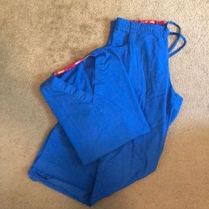 Small royal blue scrub set